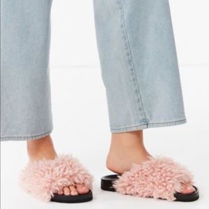 Pink Furry Slides